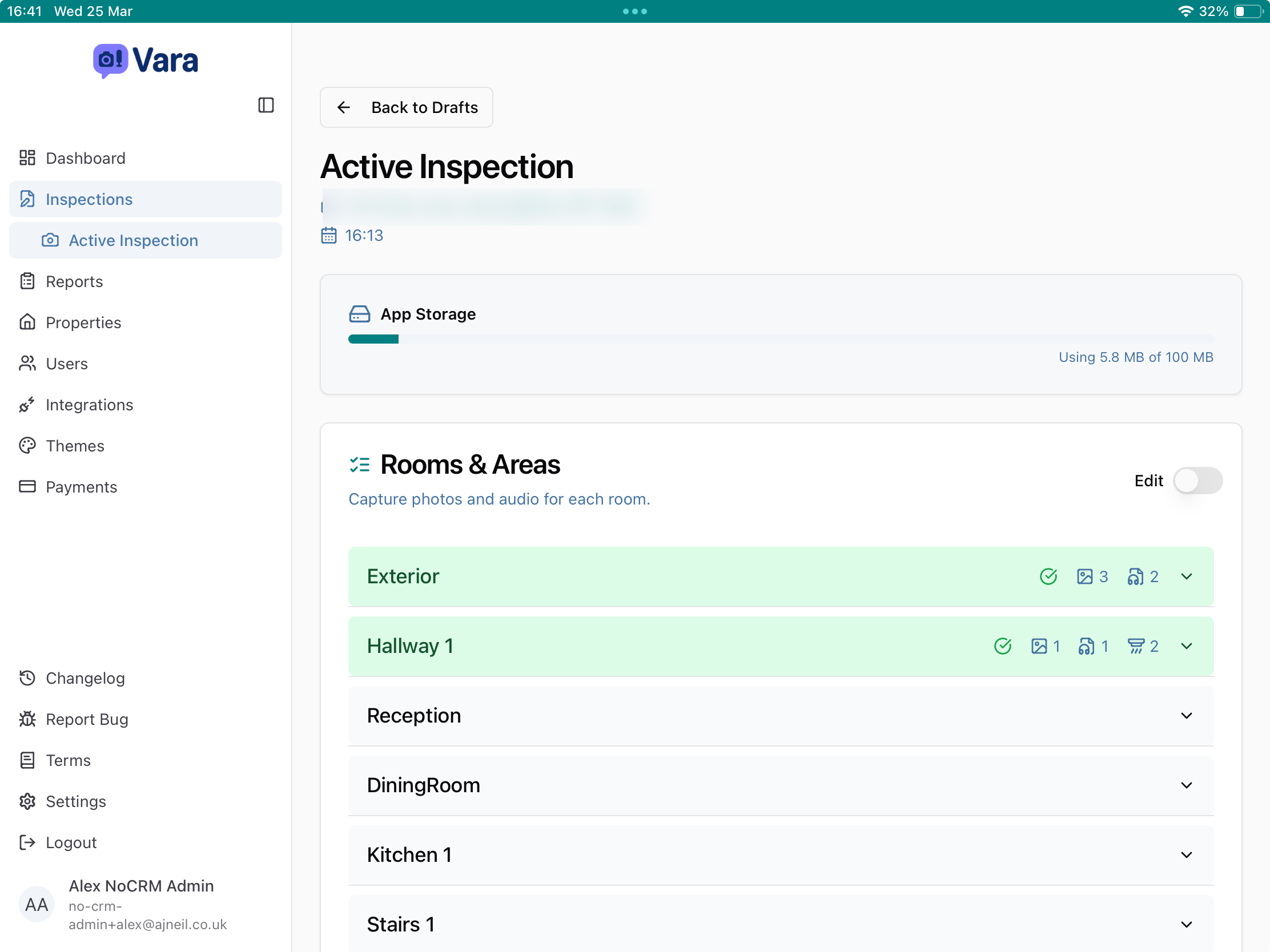 Vara - Inspection Reporting